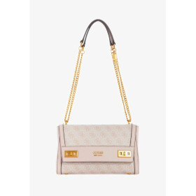 GUESS kabelka Katey Flap Logo ruožová Růžová