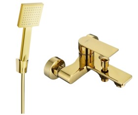 MEXEN - R45 Royo vanová baterie se sprchou set, zlato 7223R45-50
