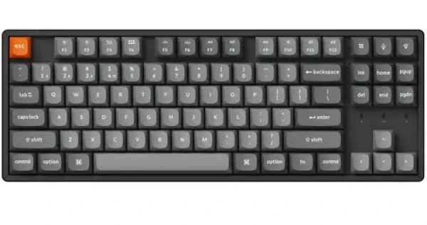Keychron K8 Max QMK / Klávesnice / TKL 87 kláves / Mechanická / Super Red switch / hliníkový rám / BT / USB (K8M-J1)