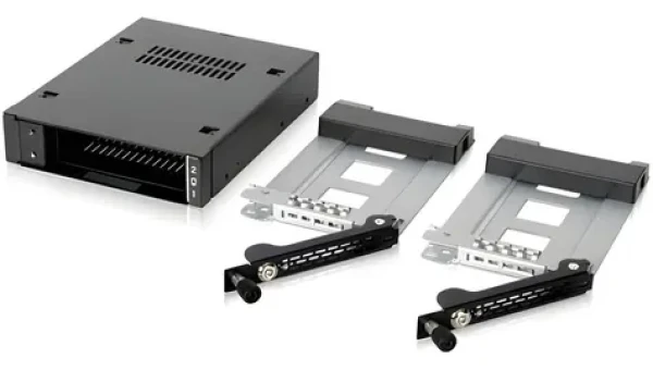 Icy Dock Rámeček 2,5" pro MB492SKL-B černá, stříbrná / Rámeček pro HDD/SSD / SATA/SAS / kovový, se zámkem (MB492TKL-B)