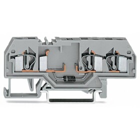 WAGO 281-673/281-410 diodová svorka 6 mm pružinová svorka osazení: L šedá 50 ks