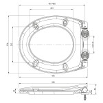 SAPHO - PHARO WC sedátko s LED podsvícením, Soft Close, Easy Take, bílá WX1315