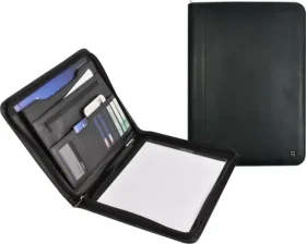 AVELI DESQ černá / Spisovka / A4 / zip / umělá kůže (3680)