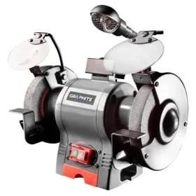 Graphite 59G383 / Stolní bruska s osvětlením / 370 W / 230V / 2950 ot.-min (59G383)
