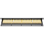 Digitus DN-91624U-SL-SH 24 portů síťový patch panel 483 mm (19) CAT 6 0.5 U černá