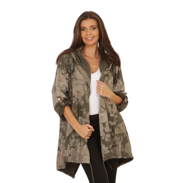 HOSH Dámský oversize přehoz Velikost: UNI, Barva: Khaki