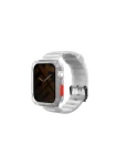 SKINARMA SHOKKU silikonový řemínek pro Apple Watch 42/44/45 mm pouzdro pro Apple Watch 44/45 mm bílá (8886461241822)
