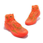 Pánské sportovní boty Playmaker Pro Mid Laser M 378327 01 Neon oranžová - Puma neonová oranžová 45