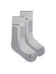 Dámské merino turistické ponožky ICEBREAKER Wmns Hike+ Medium Crew, Blizzard Heather/Alloy velikost: 38-40 (M)