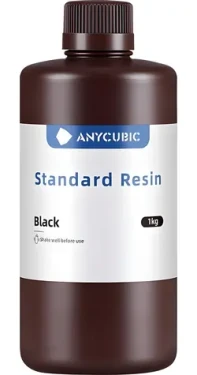 Anycubic Standard Resin černá / Pryskyřice pro 3D tiskárnu / 405 nm / 1 kg / Tvrdost 85 HS (SPTBK-104E)