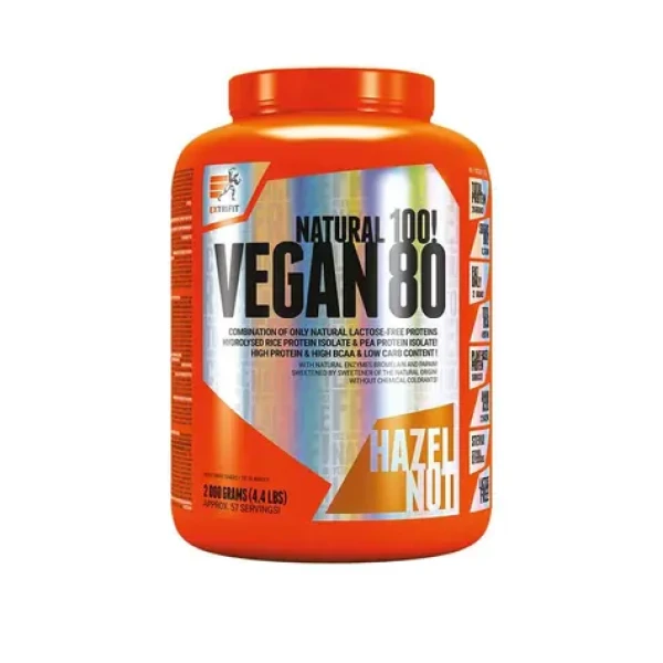 Extrifit Vegan 80 hazelnut 2000 g (06594)