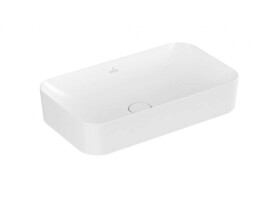 VILLEROY & BOCH - Finion Umyvadlo na desku 60x35 cm, bez přepadu, CeramicPlus, Stone White 414361RW