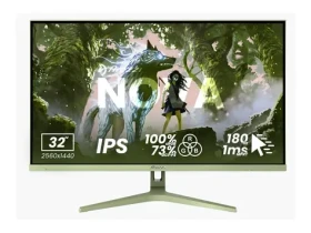 31.5" Arozzi Nova 32T2K180 zelená / Monitor / IPS / QHD 2560x1440 / 180Hz / 1ms / 2x HDMI + DP (AZ-NO-32T2K180-FST)