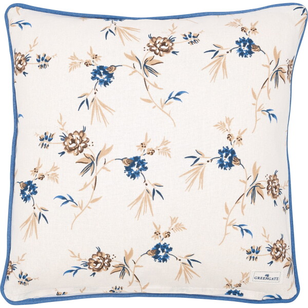 GREEN GATE Povlak na polštář Hilda Beige 40 x 40 cm, modrá barva, textil