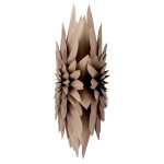Bloomingville Závěsná svíticí hvězda Elijas Brown 50 cm, hnědá barva, papír