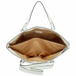 Elegantní dámská kožená kabelka na rameno Katana Zafiris, bílá