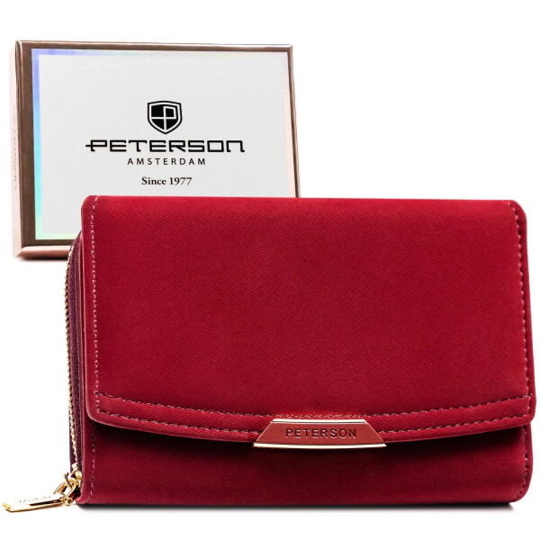 Stylová dámská koženková peněženka Peterson Gorax, červená
