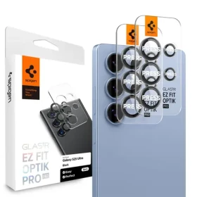 Spigen Glass tR EZ Fit Optik Pro HD tvrzené sklo pro Samsung Galaxy S25 Ultra 2ks černá (AGL09084)