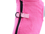 Lonato fleecová mikina pro psa na ZIP Barva: Růžová, Délka zad (cm): 30, Obvod hrudníku: 44 - 48 cm