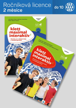 Klett Maximal int. 1 – digitální licence - uč. s ps – ročníková &lt;10 žáků (2 měsíce)
