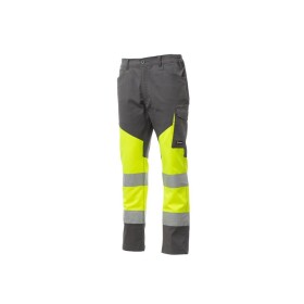 Kalhoty WORKING SUMMER unisex žlutá fluo kouřové PAYPER L žlutá fluo kouřová