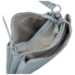 Stylová dámská koženková crossbody kabelka Cindra, modrá