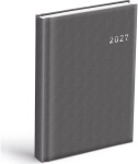 Diář 2027 D801 PVC tmavě šedý