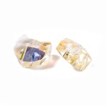 Skleněné korálky - broušená kočka - různé varianty - 8,5 x 8,5 x 5 mm - 1 ks Barva: Černá