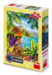 Puzzle neon Papoušek v džungli 100 XL dílků