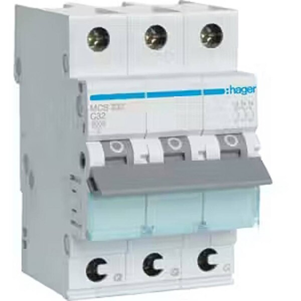Hager MCS332 MCS332 elektrický jistič 3pólový 32 A