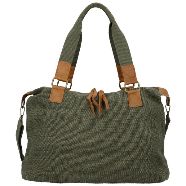 Stylová textilní kabelka na rameno Sofie, tmavě zelená