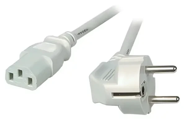 EFB EK501.3V2 šedá / Napájecí kabel / Schuko - IEC C13 90° / 3 m (EK501.3V2)