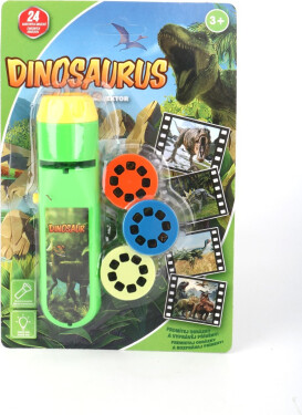Baterka a projektor Dinosaurus
