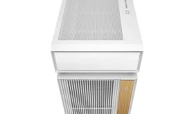 DeepCool CL660 WH bílá/dřevo / Počítačová skříň / Midi Tower / ATX / Tvrzené sklo / RGB (R-CL660-WHNNA0-G-1)