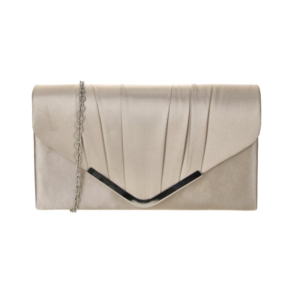 Elegantní dámské psaníčko Michelle Moon Illa, tmavě béžové