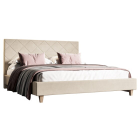 Čalouněná postel Sven 160x200, béžová, bez matrace