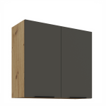 Horní skříňka Aria 80 G-72 2F Barva korpusu: Dub artisan, Barva dvířek: SA - Aquamarine AFM