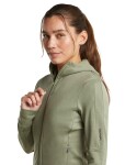 ICEBREAKER Wmns Merino 260 Quantum IV LS Zip Hood, Lichen (vzorek) velikost: S