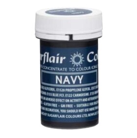 Sugarflair Gelová barva potravinářská Námořnická modrá (Navy) 25g