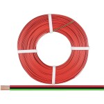 Donau Elektronik 318-014-50 lanko/ licna 3 x 0.14 mm² + 3 x 0.14 mm² červená, zelená, černá 50 m