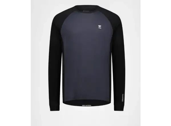 Mons Royale Tarn Merino pánské triko dlouhý rukáv 9 Iron/Black vel. M