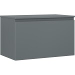 MEXEN/S - Orio koupelnová skříňka pod umyvadlo 80 cm s deskou, 1 šuplík, grafit mat 91A10-08047-1-BFC66