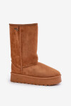 Vysoké Sněhule Na Platformě Big Star OO274893 Camel 38