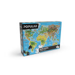 Popular Puzzle Mapa světa 160 dílků (CZ)