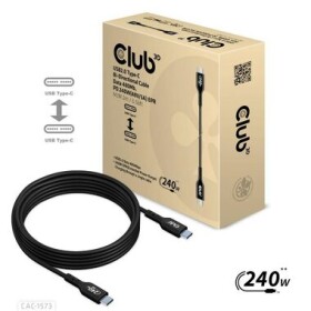 CLUB3D CAC-1573 kabel USB-C M/M černá 2m / Data 480Mb / PD 240W (CAC-1573)