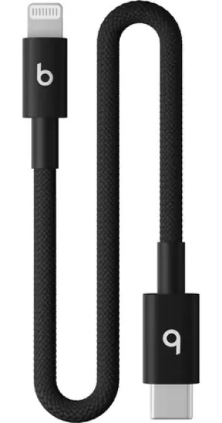 Beats kabel USB-C (M) - Lightning (M) 20 cm černá / opletený (MEQM4EE/A)