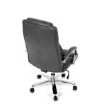 Kancelářské křeslo, houpací mechanismus, šedá ekokůže, KA-F1385 GREY