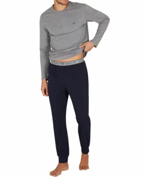 Pánské pyžamo Emporio Armani EM000610 AF10776 šedá