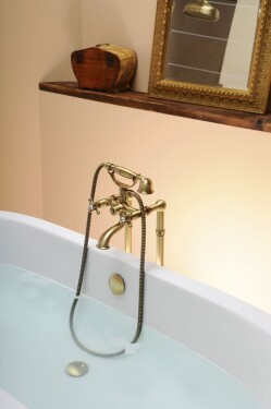 SAPHO - ANTEA nástěnná vanová baterie kompletní, bronz 3016