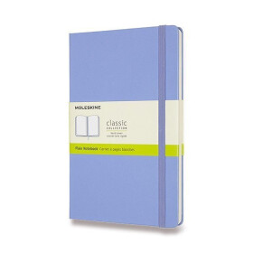 Zápisník Moleskine - tvrdé desky, L, čistý - nebesky modrý